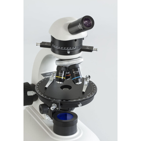 Kern Microscopio OPE 118, POL, mono, acro, 40x-400x, luz incidente, HAL, 20W