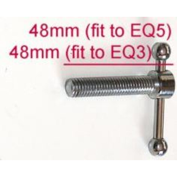 Lacerta Tornillo de ajuste de altura de polo M8 48 mm