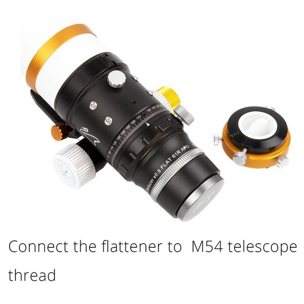 William Optics Flattener Reducer Ajustable Flat61R para ZenithStar 61