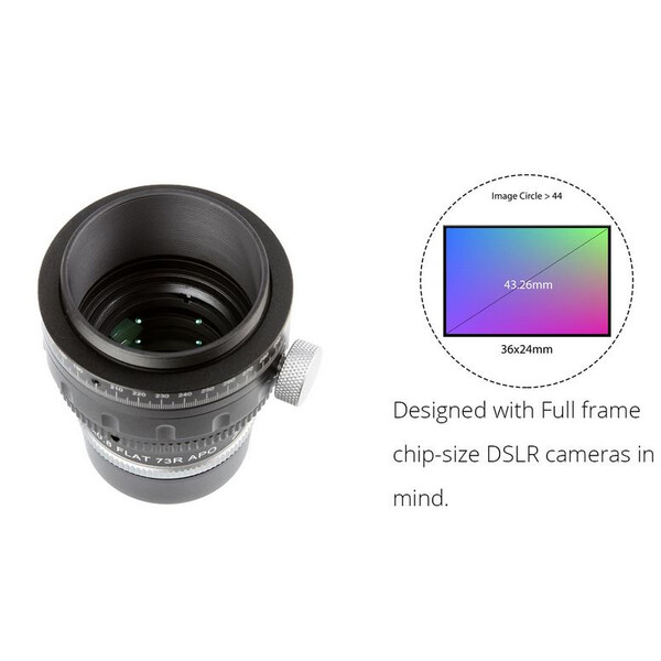 William Optics Flattener Reducer Ajustable Flat73R para ZenithStar 73