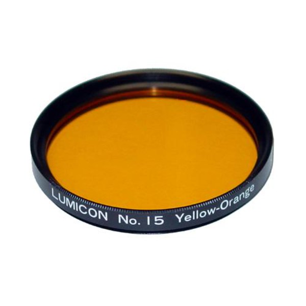 Lumicon Filtro # 15 amarillo-naranja, 2"