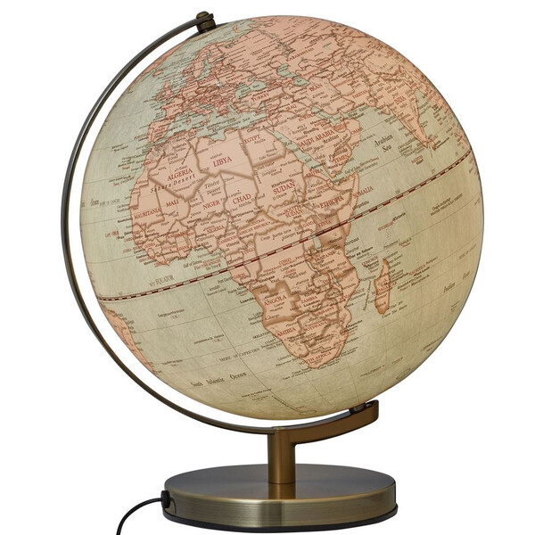 TROIKA Globo terráqueo Stellar Light Antique 30cm