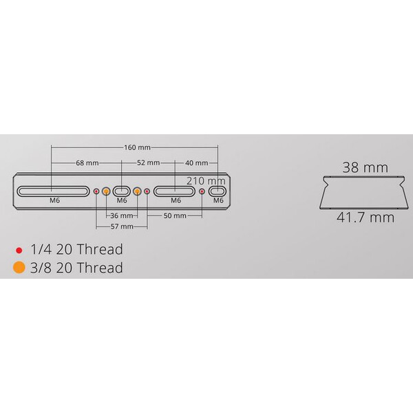 William Optics Placa cola de milano DSD 210