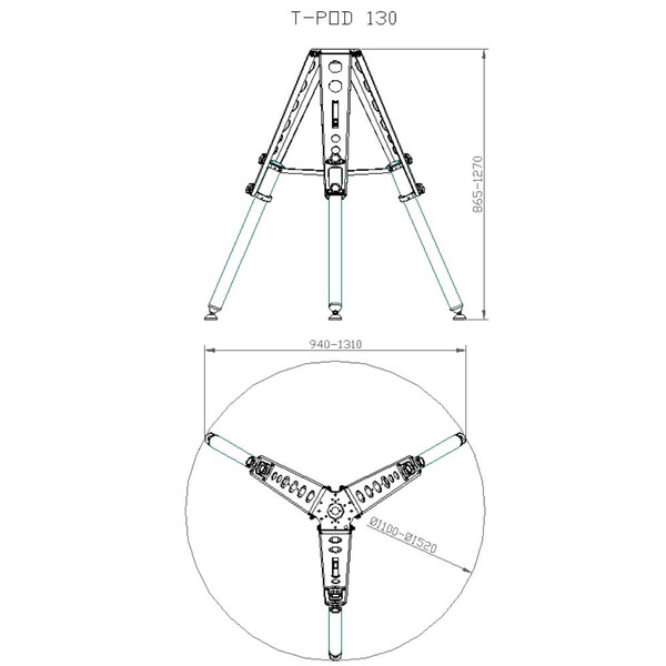 Avalon Trípode T-Pod 130 red