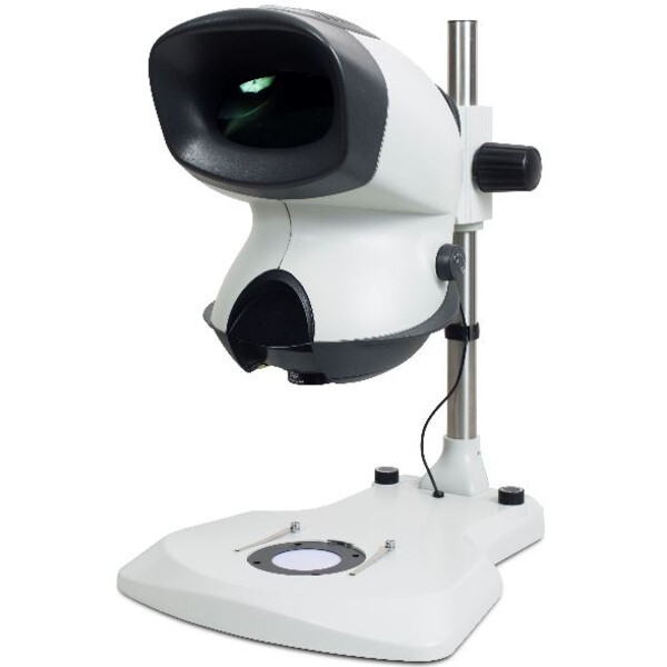 Vision Engineering Microscopio stereo zoom MANTIS Elite TS, ME-TS, Cabezal,  Luz incidente y transmitida, LED, Soporte de columna, con revólver doble,  2-20x, sin objetivos