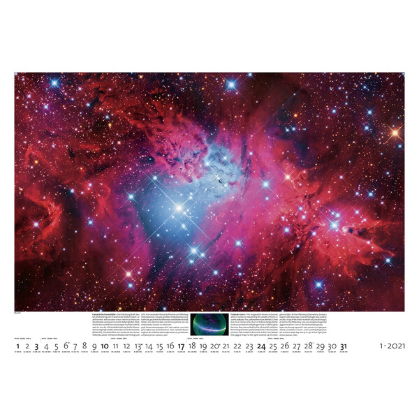 Palazzi Verlag Calendarios Sternzeit 2021