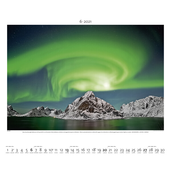 Palazzi Verlag Calendarios Aurora Borealis 2021