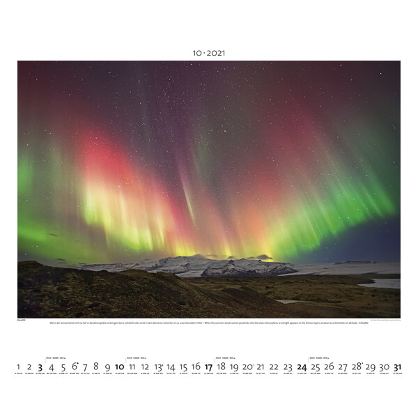 Palazzi Verlag Calendarios Aurora Borealis 2021