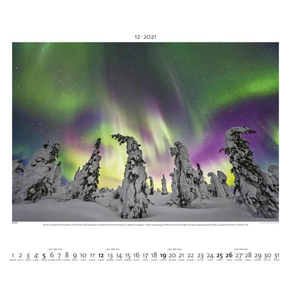 Palazzi Verlag Calendarios Aurora Borealis 2021