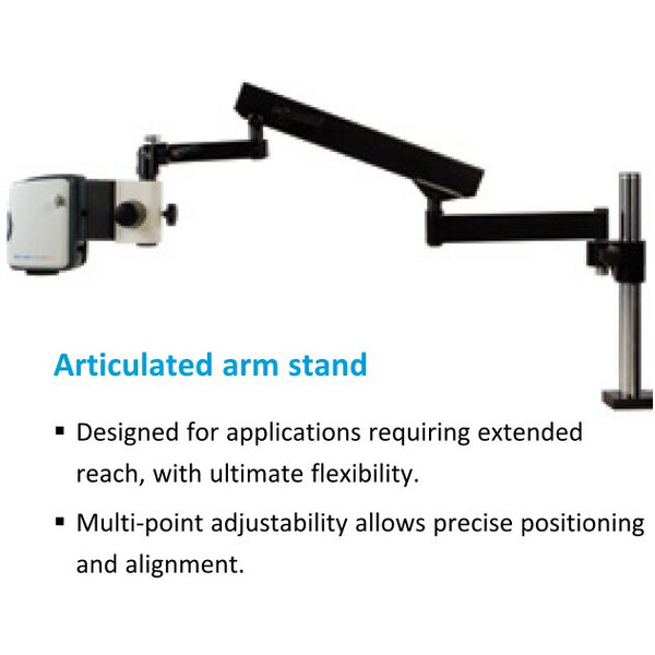 Vision Engineering Microscopio EVO Cam II, ECO2CE1, variable articulated arm, LED light, 4 Diopt W.D.245mm, HDMI, USB3, 24" Full HD