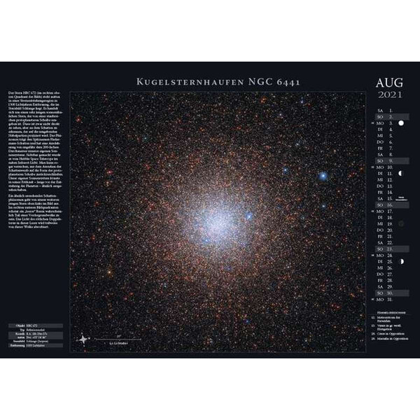 Astronomie-Verlag Calendarios Weltraum-Kalender 2021