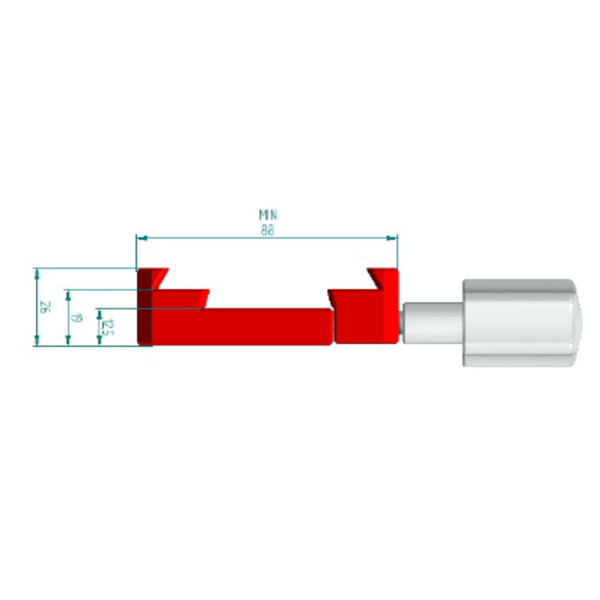 PrimaLuceLab Fijación para barra prismática PLUS Vixen/Losmandy Maxi