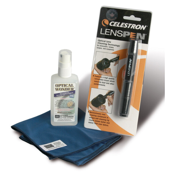 Baader Líquido de limpieza óptica Optical Wonder 100 ml con paño y LensPen
