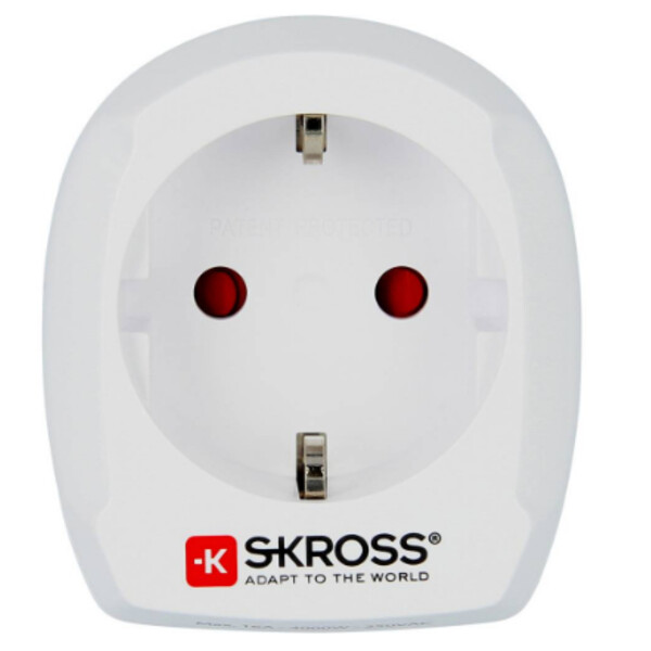 Skross Fuente energética Adaptador de viaje Europe to UK