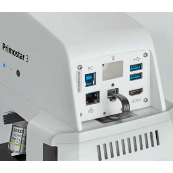 ZEISS Microscopio PrimoStar 3, Fix-K, Bi, Cam, SF20, 4 pos., ABBE 0,9, 40x-400x