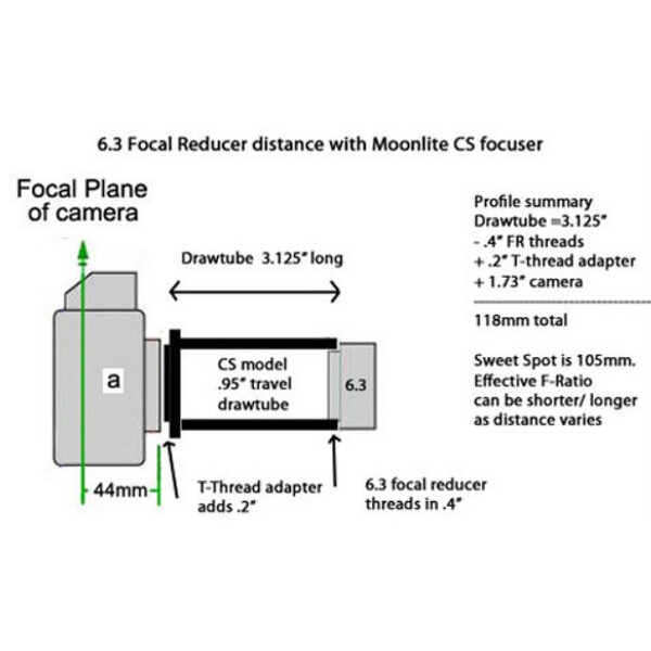 MoonLite Enfocador SCT Focuser 2" CS Model