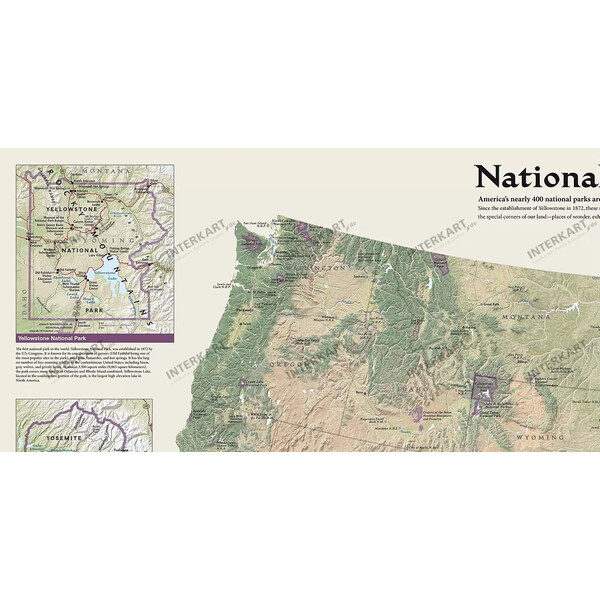 National Geographic Mapa US National Parks (106 x 76 cm)