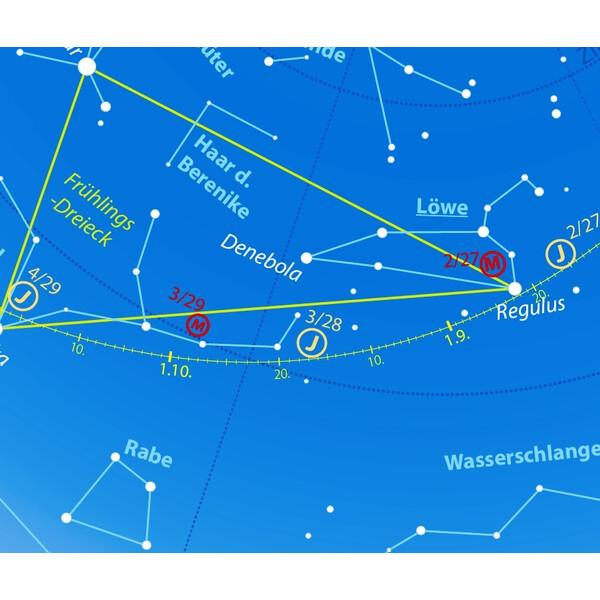 Oculum Verlag Mapa estelar Drehbare Himmelskarte Sterne und Planeten 30cm