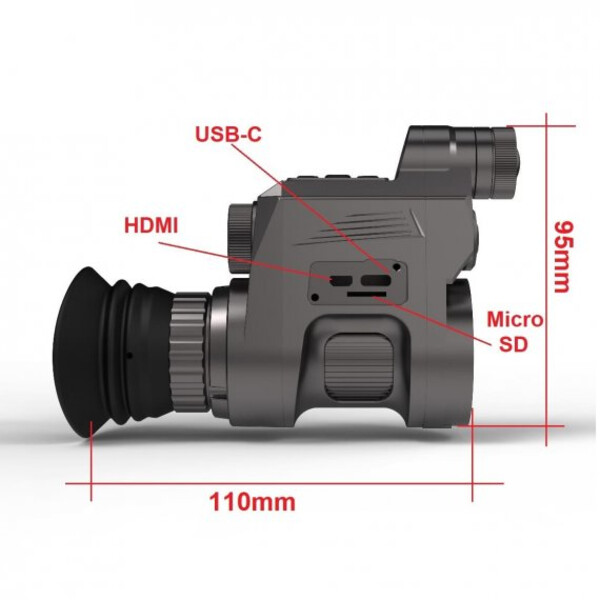 Sytong Dispositivo de visión nocturna HT-66-16mm/850nm/45mm Eyepiece German Edition