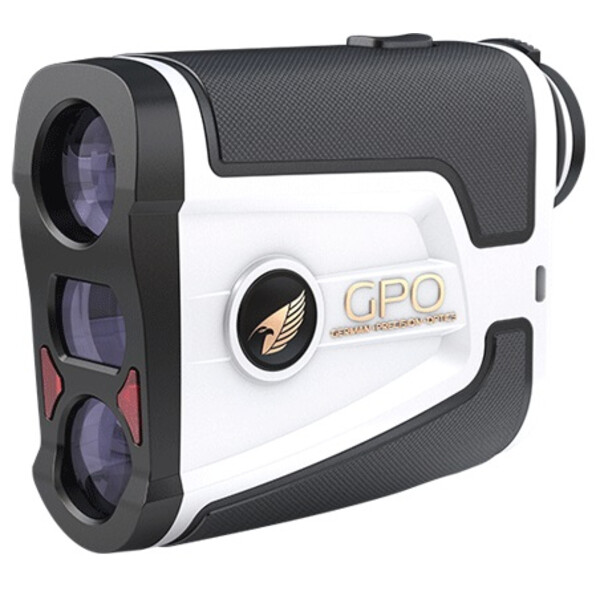 GPO Telémetro Golf Laser Rangefinder Flagmaster 1800 weiß