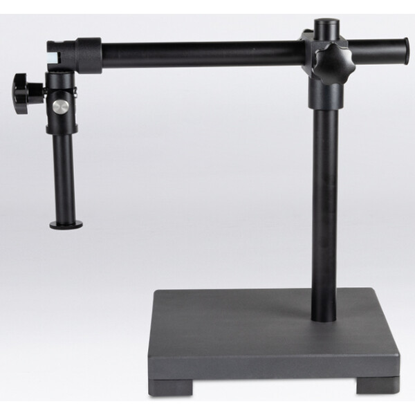 Motic Trípode de brazo horizontal, placa base, columna de 600 mm, para soporte de cabezal de columna