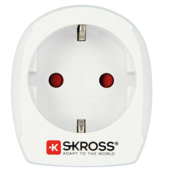 Skross Fuente energética Adaptador de viaje Europe to USA