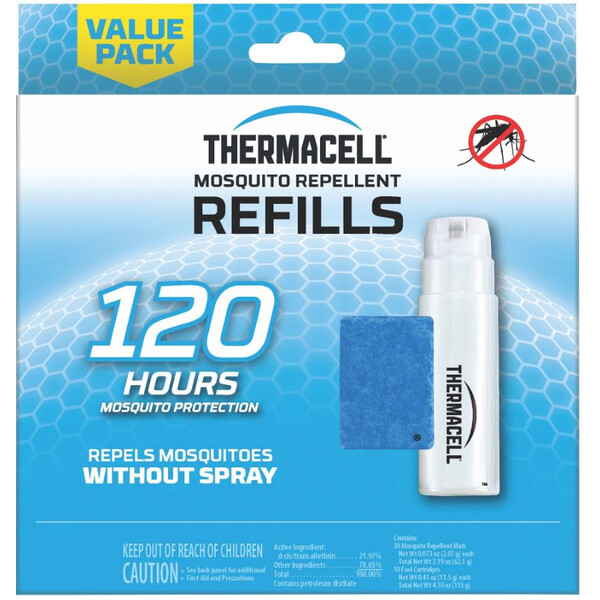 Thermacell Recambio de repelente de mosquitos 120 horas