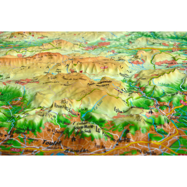 3Dmap Mapa regional Sainte-Victoire et Sainte-Baume