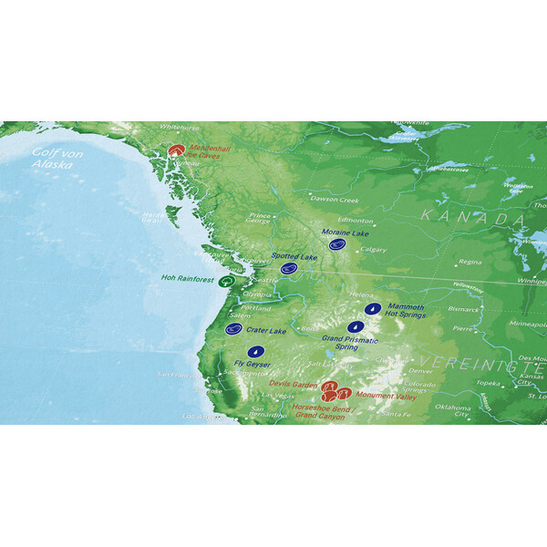 Marmota Maps Mapamundi 99 Naturwunder (200x140)