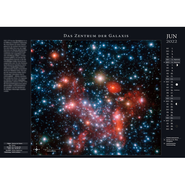 Astronomie-Verlag Calendarios Weltraum-Kalender 2022