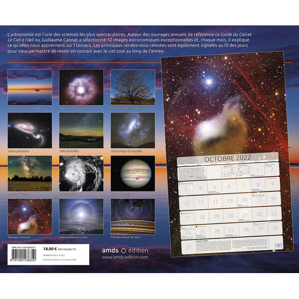 Amds édition  Calendarios Astronomique 2022