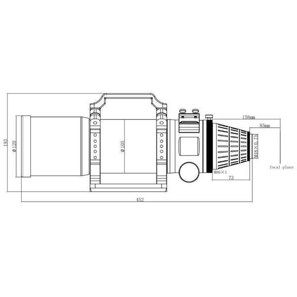 Askar Refractor apocromático Pro APO AP 90/500 Quintuplet OTA