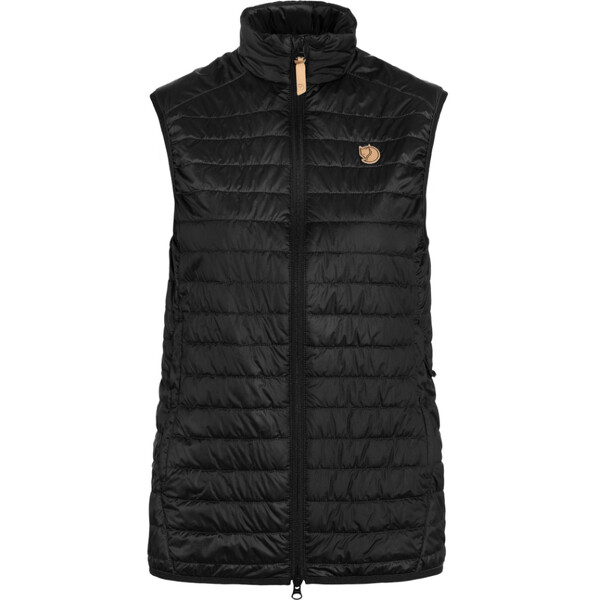 Fjällräven Chaleco acolchado Abisko W, 550 negro, talla S