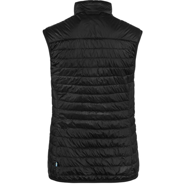 Fjällräven Chaleco acolchado Abisko W, 550 negro, talla S