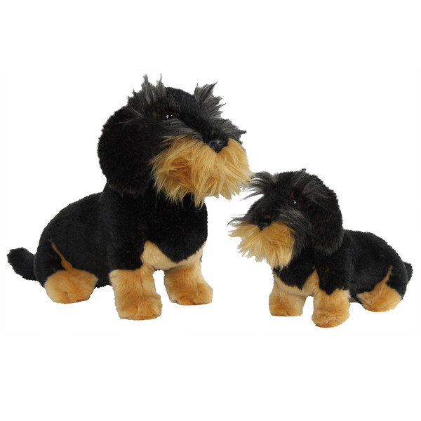 AKAH PELUCHE DE LOBO SENTADO  PEQUEÑO 23 CM
