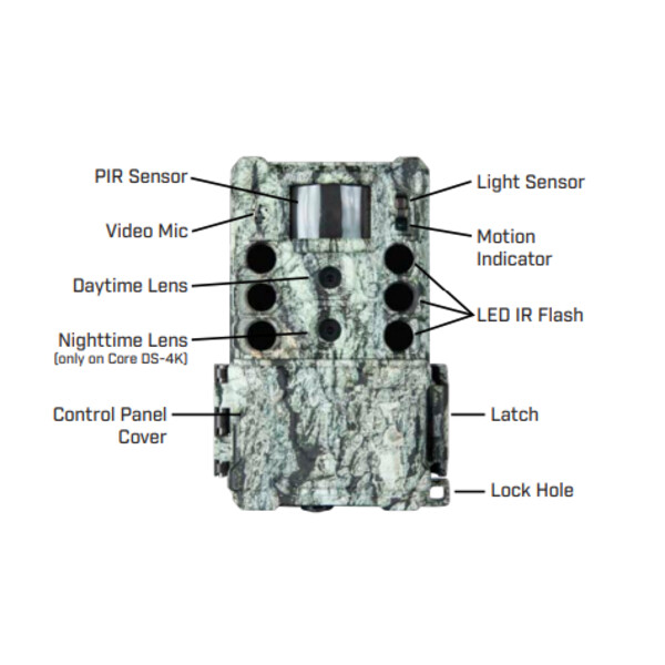 Bushnell Cámara de caza 32MP CORE DS4K Tree Bark Camo No Glow, Caja 5L