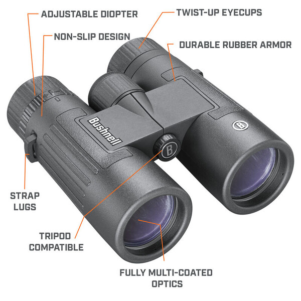 Bushnell Binoculares Legend 10x42 Pentagonal, negro, FMC