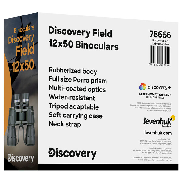 Discovery Binoculares 12x50 Field