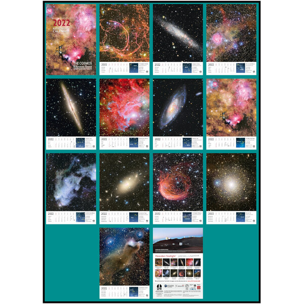 Coelum Calendarios The Cosmos from Mauna Kea Hawaii 2022