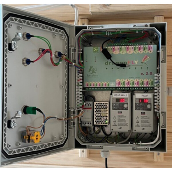 Dome Parts GmbH Vollautomatischer Dachantrieb für Rolldach-Sternwarte GreenLine Mega