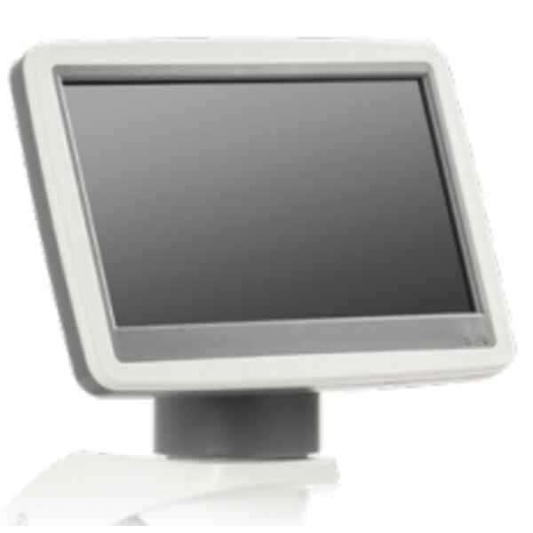 Euromex Microscopio BioBlue, BB.4200-LCD, pantalla LCD de 7 pulgadas, objetivos SMP 4/10/S40x, DIN, 40x - 400x, 10x/18, LED, 1W, mesa de objeto simple