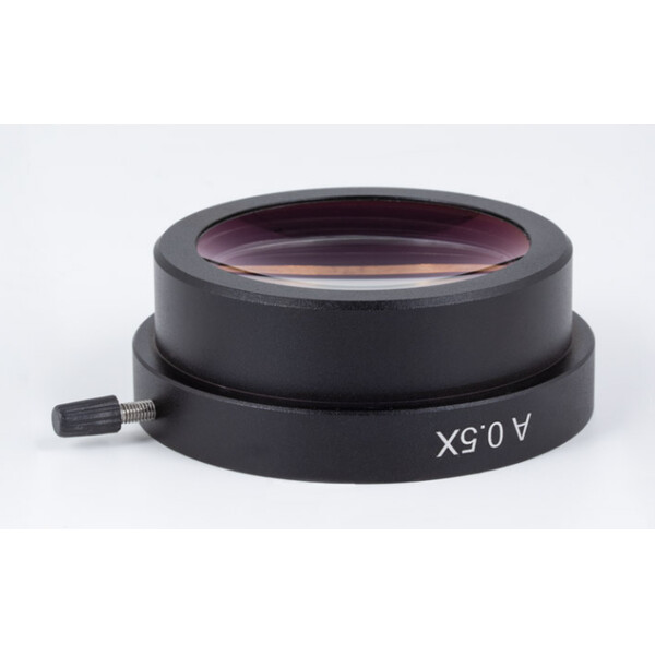 Motic 1202A: Objetivo acromático 0,5X (AA=148 mm)