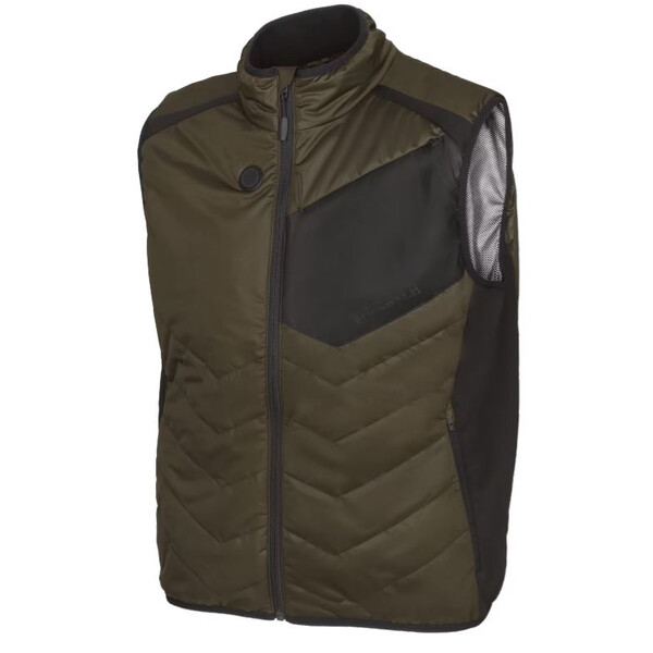 Härkila Chaleco calefactor, verde sauce/negro, talla XS