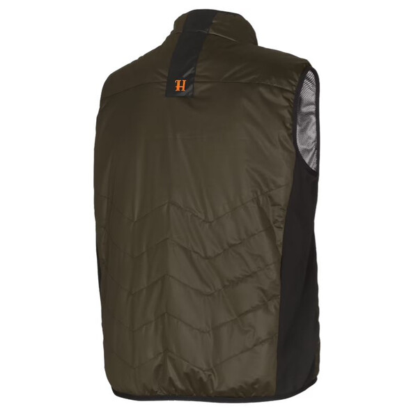 Härkila Chaleco calefactor, verde sauce/negro, talla XS
