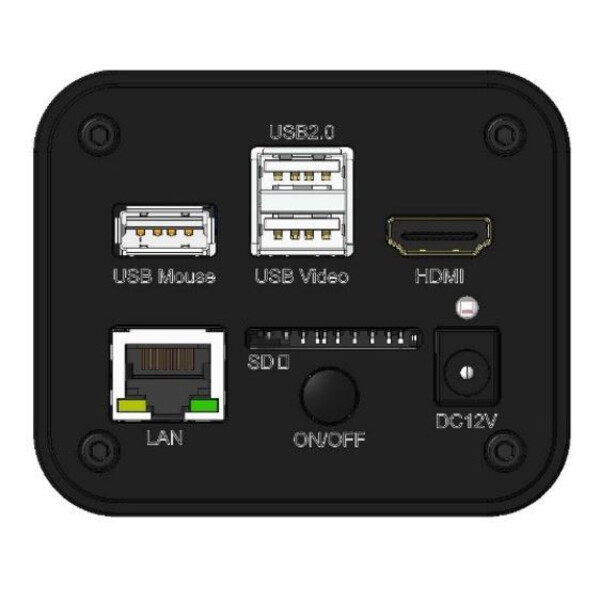 Optika Cámara C-HUB4K, color, CMOS, 1/1,8 pulgadas, 2,0x2,0 µm, 30 fps, 4K/USB/HDMI, 8 Mp