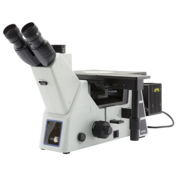 Optika Microscopio invertido IM-5MET, MET trino, invers, 10x24mm,  AL, Halogen,  12V/100W w.o. objectives