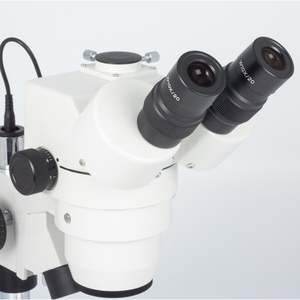 Motic Microscopio stereo zoom SMZ143-N2LED, trino, 10x/20, Al/Dl, 3W LED