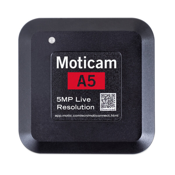 Motic Cámara A5, color, sCMOS, 1/2.8", 2µm, 30fps, 5MP, USB 2.0