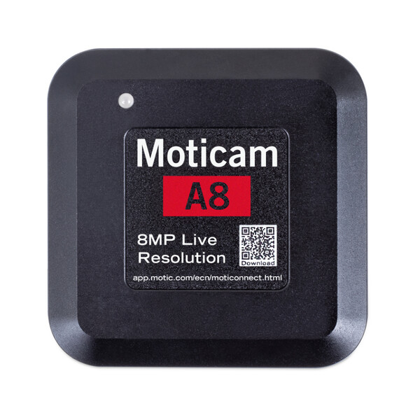 Motic Cámara A8, color, sCMOS, 1/3", 1,34 µm, 30 fps, 8 MP, USB 2.0