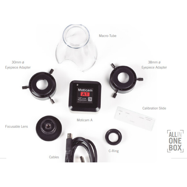 Motic Cámara A8, color, sCMOS, 1/3", 1,34 µm, 30 fps, 8 MP, USB 2.0